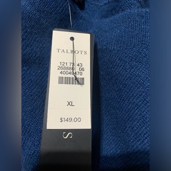 Talbots Cashmere Crew Neck Sweater NWT - Picture 3 of 5